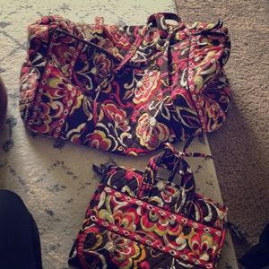 Vera Bradley duffle and travel bag